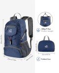 WATERFLY Lightweight Packable Backpack for Travel & Hiking