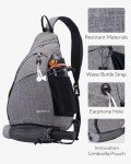 WATERFLY Crossbody Sling Backpack for Travel