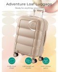 BAGSMART 20" Carry-On Luggage with Spinner Wheels