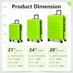 21-Inch Airline Approved Carry-On Luggage with USB Port