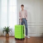 21-Inch Airline Approved Carry-On Luggage with USB Port