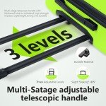 21-Inch Airline Approved Carry-On Luggage with USB Port