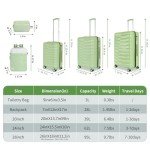 Lightweight 5-Piece Luggage Set with Backpack