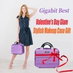 Stylish 14" Hard Shell Makeup Travel Case