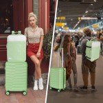 Lightweight 5-Piece Luggage Set with Backpack