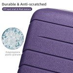 LARVENDER 20-Inch Hard Shell Carry-On Luggage