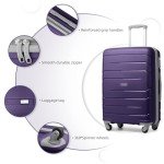 LARVENDER 20-Inch Hard Shell Carry-On Luggage