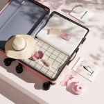 OLIXIS 20" Lightweight Hardside Carry-On Luggage - Pink