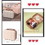 Mini Hard Shell Makeup Case for Travel - Light Yellow