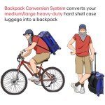 Heavy-Duty Backpack Conversion Straps for Luggage