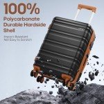 Romtour Expandable Hard Shell Suitcase Set, 6 Piece
