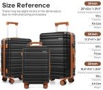 Romtour Expandable Hard Shell Suitcase Set, 6 Piece