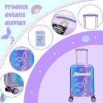 Cute Mermaid Kids Luggage Set with Spinner Wheels