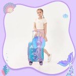 Cute Mermaid Kids Luggage Set with Spinner Wheels