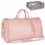 Pink Leather Garment Bag: for Fashionable Female Travelers