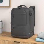 BAGSMART 40L Black Laptop Backpack with Packing Cubes