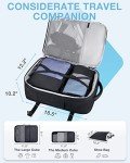 BAGSMART 40L Black Laptop Backpack with Packing Cubes