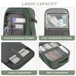 Rinlist 40L Flight-Approved Carry-On Backpack - Peacock Green