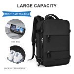 Coowoz Waterproof Travel Backpack for Men and Women