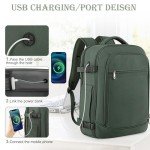 Rinlist 40L Flight-Approved Carry-On Backpack - Peacock Green