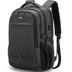 Water-Resistant 17-Inch Laptop Backpack with USB Port