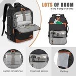 40L Water-Resistant Travel Backpack with USB Port