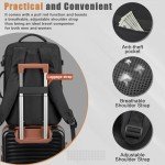 40L Water-Resistant Travel Backpack with USB Port