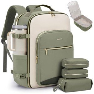 LOVEVOOK 40L Airline Approved Travel Backpack with Cubes