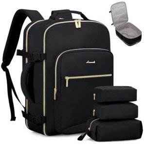 LOVEVOOK 40L Travel Backpack with Packing Cubes