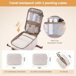 LOVEVOOK 40L Women’s Travel Backpack with Packing Cubes