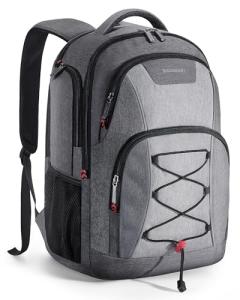 Aviation Laptop Backpack with USB Charger Hole - Grey