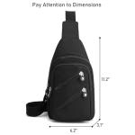 Women's Aviation Sling Bag - Black