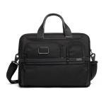 TUMI Alpha 3 Expandable Laptop Briefcase - Black