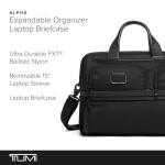 TUMI Alpha 3 Expandable Laptop Briefcase - Black