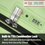 3-Piece Lightweight Spinner Luggage Set - Avocado Green