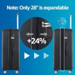 Expandable Hardshell Luggage Set with Spinner Wheels