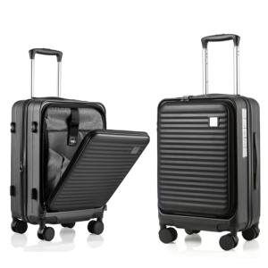 Lightweight Expandable Carry-On Luggage with Spinner Wheels