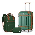 Larvender 3-Piece Expandable Carry-On Luggage Set