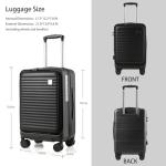 Lightweight Expandable Carry-On Luggage with Spinner Wheels