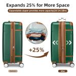 Larvender 3-Piece Expandable Carry-On Luggage Set