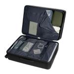 Away Large Checked Suitcase, Jet Black