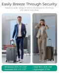 BAGSMART Expandable Carry-On Luggage with Wheels