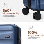 UKEIN 3-Piece Hardshell Luggage Set with Backpack