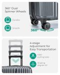 BAGSMART Expandable Carry-On Luggage with Wheels
