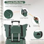 Merax 6-Piece Lightweight Green Hardshell Luggage Set