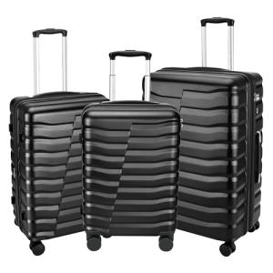 WireHot Lightweight 3-Piece Hardshell Luggage Set