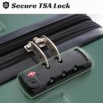 Merax 6-Piece Lightweight Green Hardshell Luggage Set