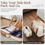 Coolife 3-Piece Hardside Luggage Set, Navy Blue