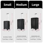 WireHot Lightweight 3-Piece Hardshell Luggage Set