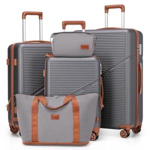 Cosbarn 5-Piece Hardshell Luggage Set with Wheels